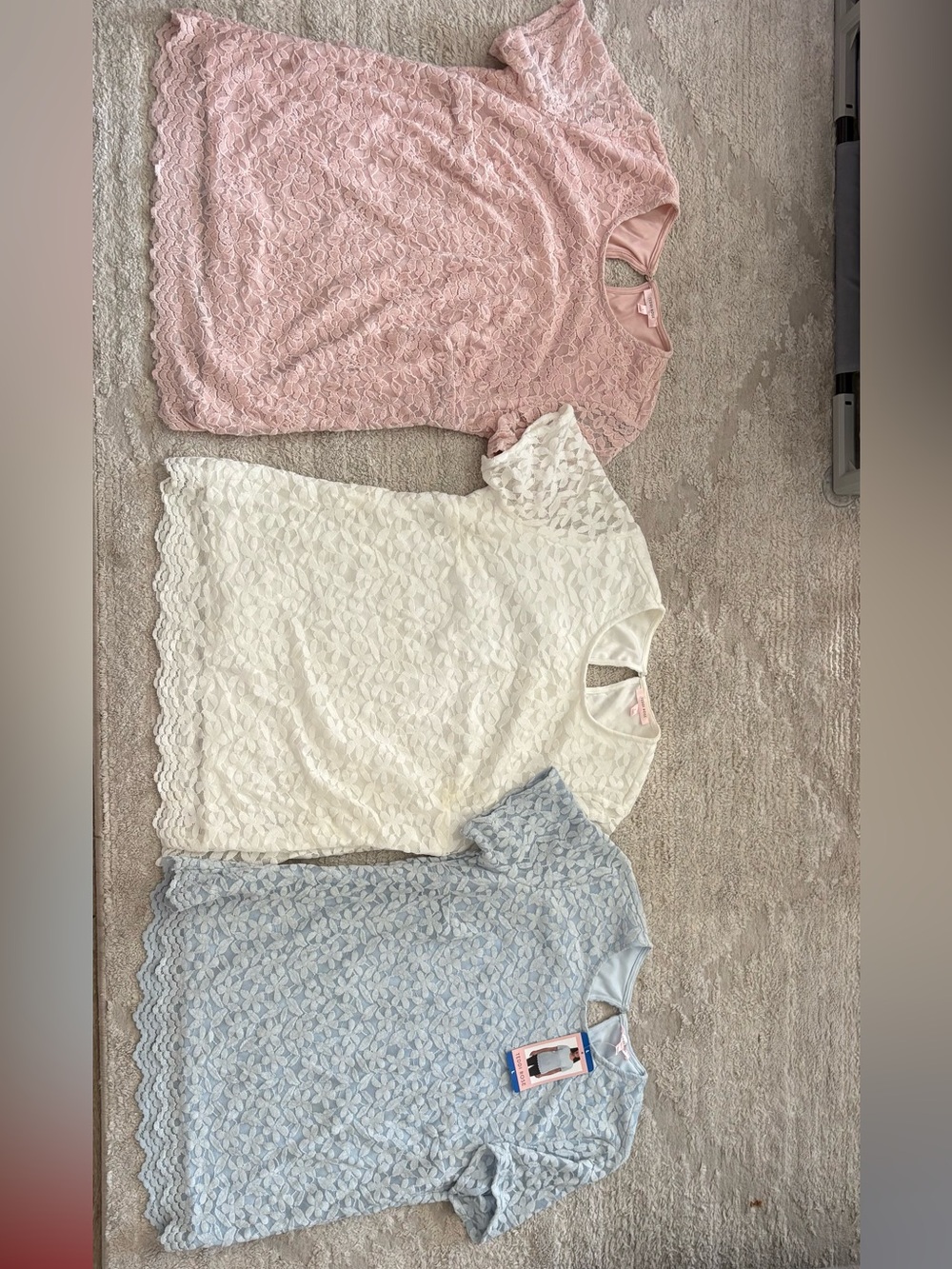 Bundle of 3 Teddi Rose Women's Lace Tops Size L